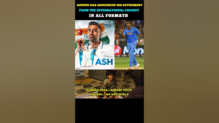 Happy retirement @AshwinRavi99 ....Thank you for ur contribution in #indiancricket