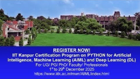 Grand Launch! IIT Kanpur Program on Artificial Intelligence, Machine Learning, & Deep Learning