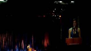 Spring Sing 2009 - Act I - Part 9.75 - Ali Owens Introduction of 2009 Gershwin Award Recipient