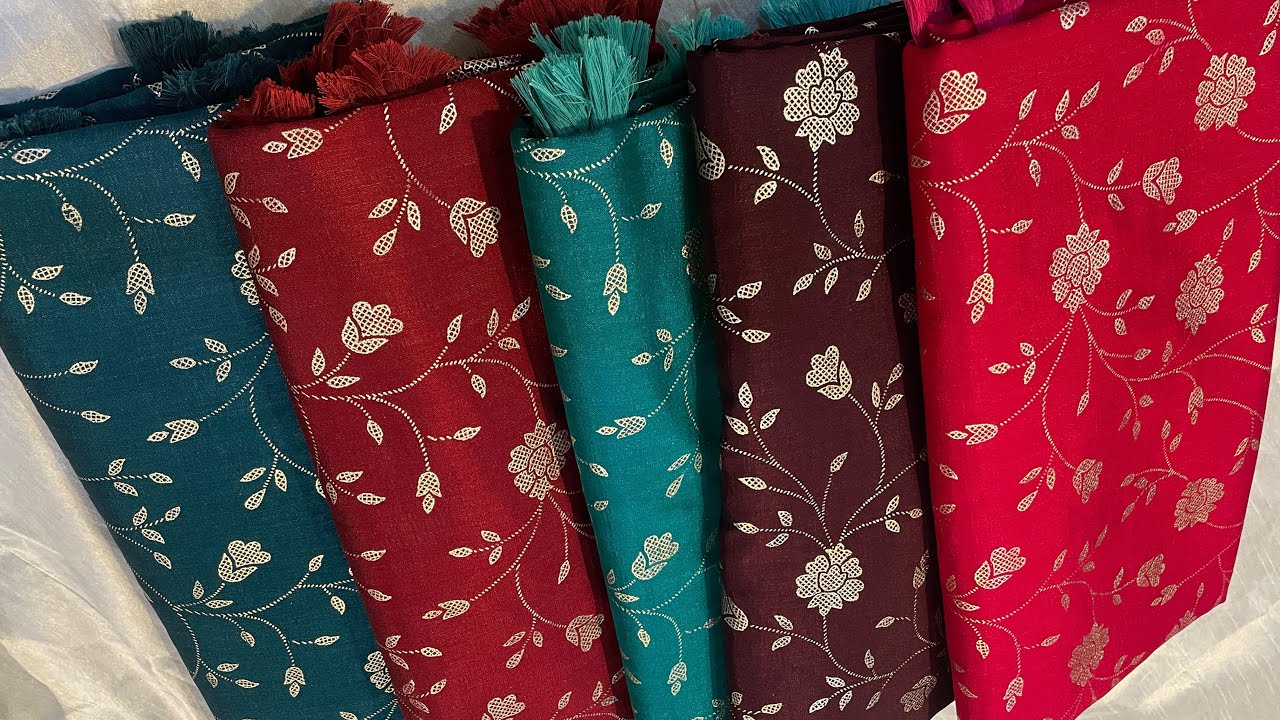 BORDERLESS FANCY SAREES