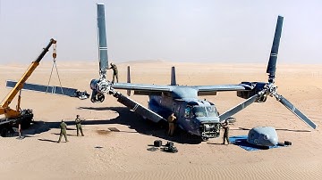 How the US “Secretly” Spent Months Fixing a Crashed V-22 in the Desert