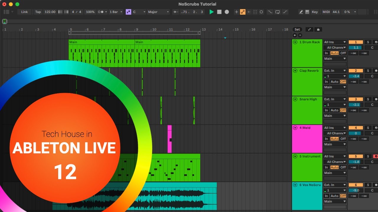 Tech House in Ableton Live 12 - No Scrubs - YouTube