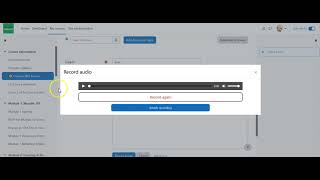 How to use the Record Audio feature in Moodle 4.0