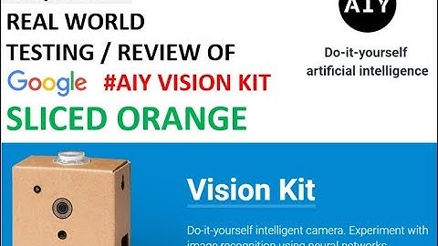 Real world Testing of Google AIY Vision Kit – Sliced Orange