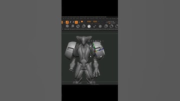 Zbrush robot modeling/Zbrush character sculpting tutorial #zbrushtutorial #charactermodeling