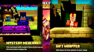 How to get the Gift Wrapper and the Mystery Merchant in Minecraft Dungeons