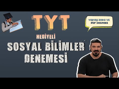 2025 TYT Sosyal Bilimler | Deneme 1 #yks #tyt #sosyalbilimler
