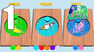 Sorting Beads: Stencil Fill Gameplay Walkthrough #1 (Android, IOS)