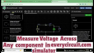 how to measure voltage in everycircuit.com online simulator