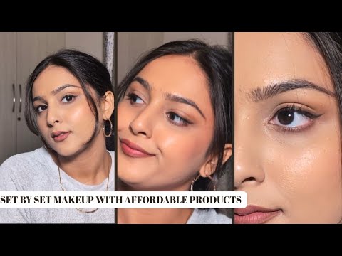 Makeup Tutorial for beginners || school/office occasion Makeup Look with affordable products💚