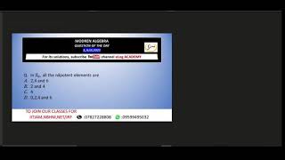 Nilpotent Elements in Zn // Question of The Day