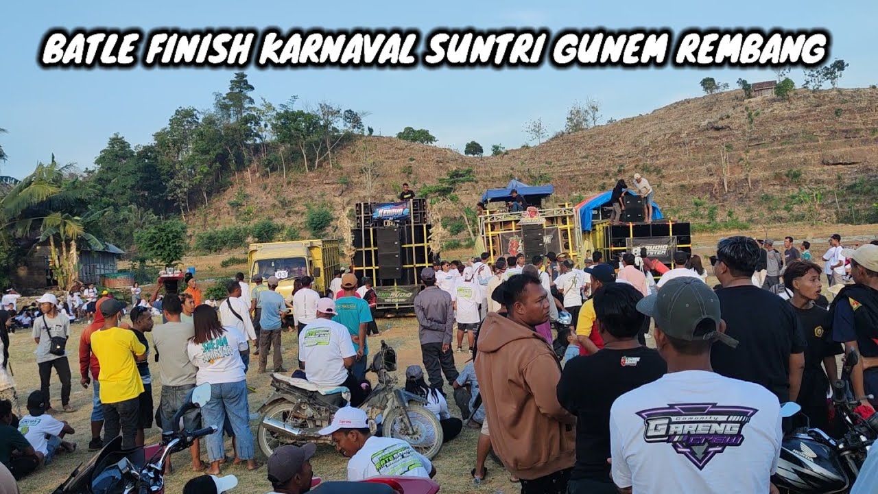 BATLE FINISH KARNAVAL DESA SUNTRI GUNEM REMBANG