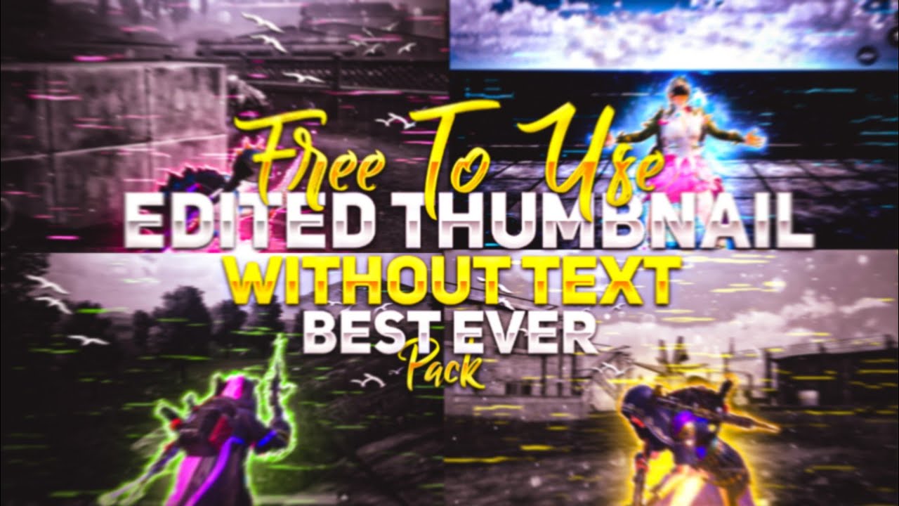 Free to use Edited Thumbnail Without Text Pack | Pubg Thumbnail Pack | Background Screenshot Pack