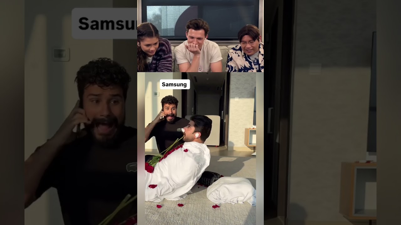 Tom Holland reacting to viral videos 