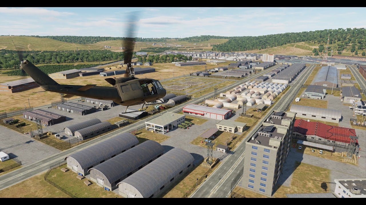 DCS: Syria Map - Flying over a military base in Aleppo