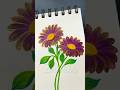 💯✨💜Beautiful VIOLET &amp; GOLD easy flowers painting, using acrylic paints✨🌿🌸💯❣️🌼🌸💖🫶🎉 #shorts