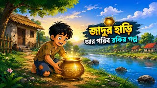 ✨ জাদুর হাড়ি আর গরিব রকির আশ্চর্য গল্প#BengaliCartoon#emotionalstory #cartoon video.