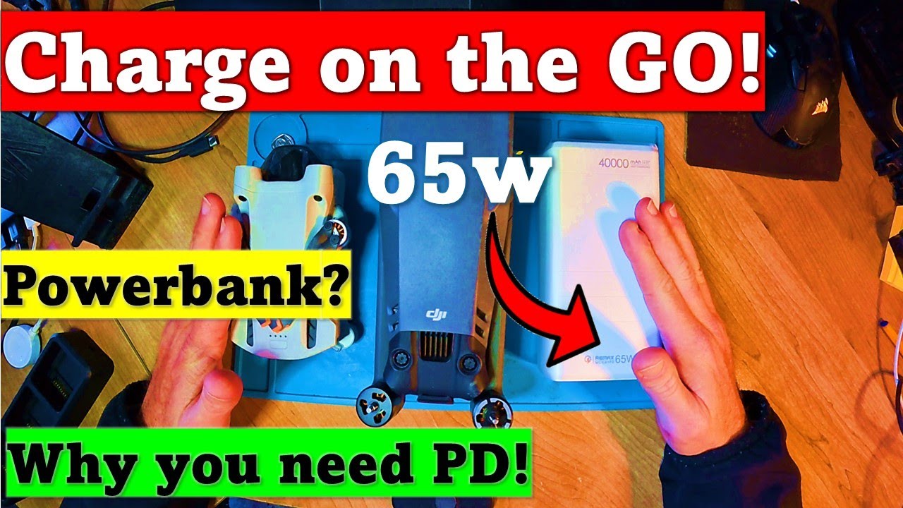 Charge your drone with a powerbank!