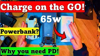 Charge your drone with a powerbank!