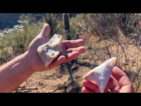 How to find Flint (Burro creek) flintknapping arrowhead