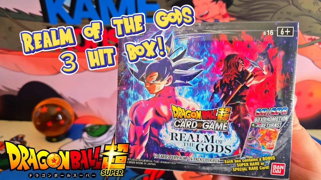 REALM OF THE GODS BOOSTER BOX OPENING [DRAGON BALL SUPER CARD GAME]