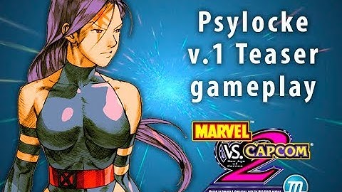 Marvel vs Capcom 2 M.U.G.E.N. Project - Psylocke v1 Teaser Gameplay