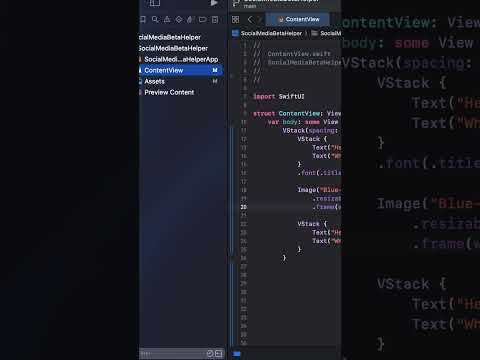 Easy way to add images xcode 15 #SwiftUI #iosDevelopment #Shorts