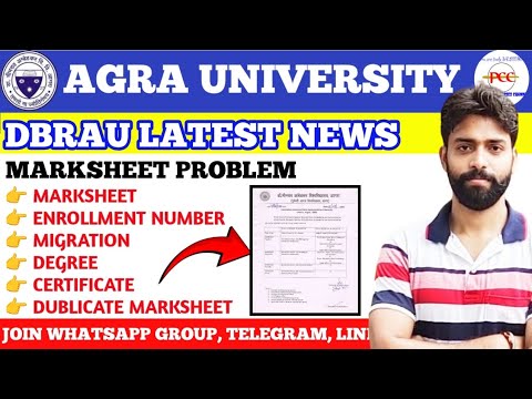 agra university Marksheet Update #agrauniversityupdate - YouTube