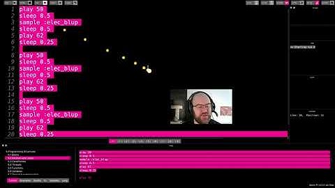Programming Structures: Blocks, Iterations, and Loops - The Sonic Pi Tutorial, sections 5.1 and 5.2