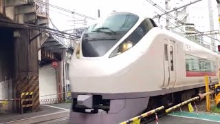 JR東日本常磐線E657系水カツK18編成金杉踏切通過