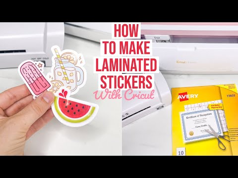 HOW TO LAMINATE STICKERS WITH CRICUT 