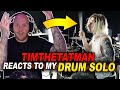 TimTheTatman Reacts to My Modern Drummer Performance! (Drum Solo Reaction)