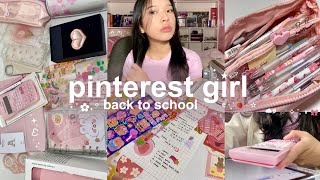 ୨ৎ‧₊PINTEREST SCHOOL GIRL‧₊˚🎀🖇️ || romanticizing school, what’s in my bag, haul, grwm 💌