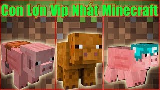 Nếu Bạn Nuôi Được Con Lợn Vip Nhất Trong Minecraf** Sự Tiến Hóa Của Con Lợn Trong Minecraft