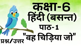 कक्षा 6th पाठ-1 हिंदी वसन्त 