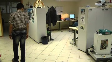 A constrained control for vision-based human-following robot - Experimental results