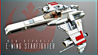 LEGO Star Wars The New Republic - E-Wing Starfighter MOC - Review