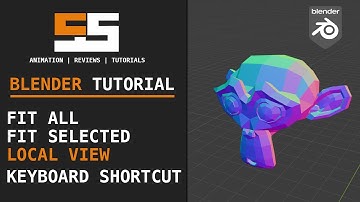 Blender Basic Tutorial Fit All / Fit Selected and Local View