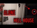 (30 Min ALONE Challenge) ABANDONED HOUSE AT MIDNIGHT, THIS PLACE WE CALL HELL HOUSE