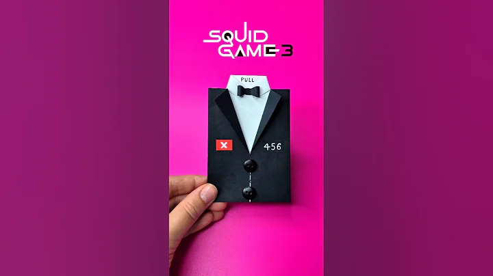 DIY Squid Game 3 Suit Slider Card – Player 456 Greeting Card Gift Idea