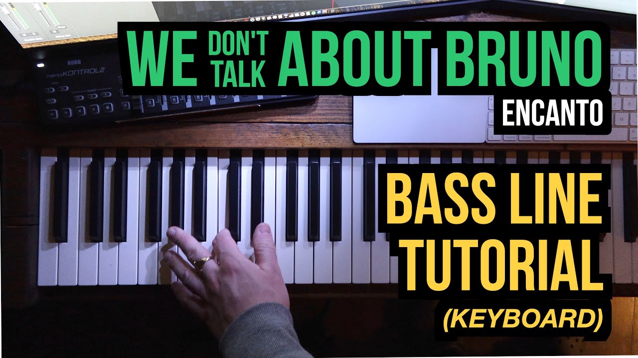 We Don't Talk About Bruno - (Encanto) | BASS LINE TUTORIAL (keyboard)