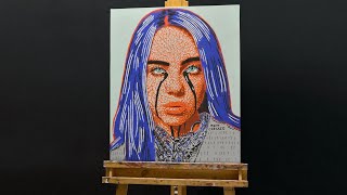 Painting Billie Eilish In Pop Art