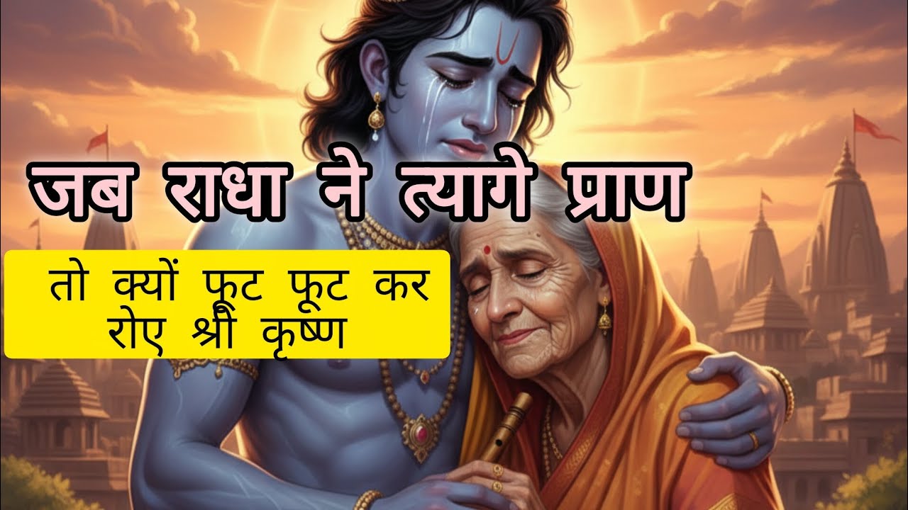 राधा-कृष्ण का अंतिम मिलन:|| प्रेम की पराकाष्ठा।🥺💙
