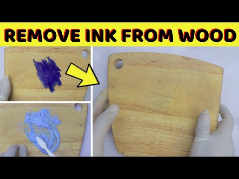 How to Remove Pen Ink Stains From Unfinished Wood Table, School Desks and IKEA Furniture