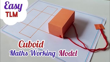 Cuboid Maths Pull Up Working Model - 3D Cuboid Maths Project/Mathematics Shape Cuboid 3D Model