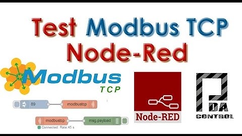 Test Modbus TCP IP - Node Red : PDAControl