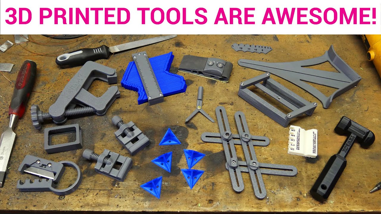 12 printed tools you need for your workshop - YouTube