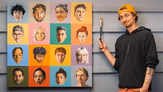 This is How I Painted 16 RANDOM PEOPLE | 100 hour Painting