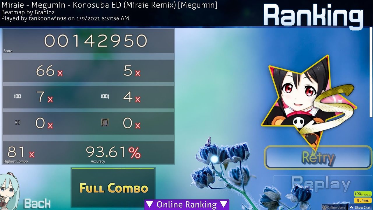 another of my first time using OBS OSU live play - YouTube