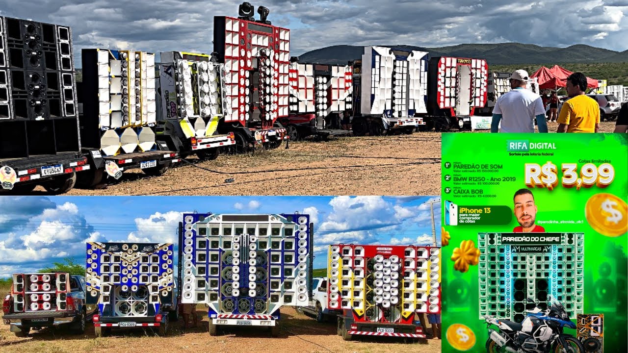 Chegamos no evento e tava LOTADO, conheça os paredões !!! 😱😱